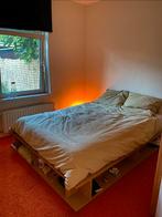 Houten Bedframe Dennenhout, Ophalen of Verzenden, Tweepersoons, Hout, 140 cm