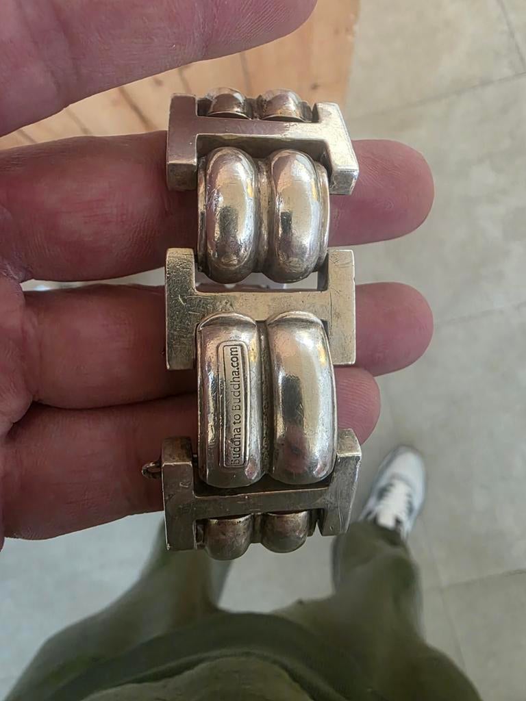 Buddha to buddha batul 22 cm, Sieraden, Tassen en Uiterlijk, Armbanden, Ophalen of Verzenden, Zo goed als nieuw, Zilver, Zilver