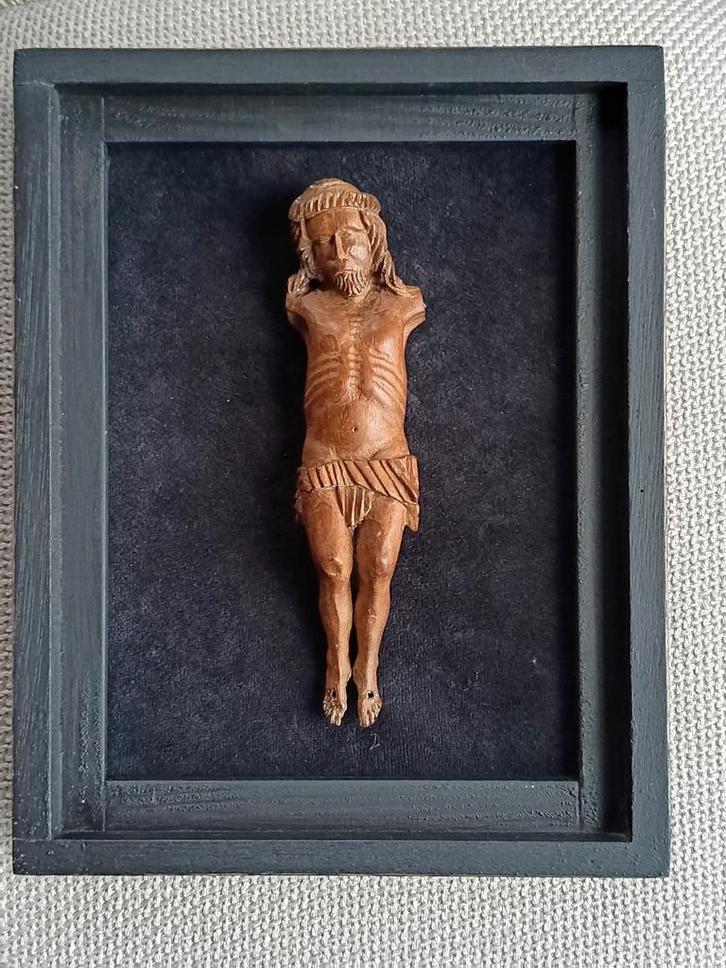 Antiek houten corpus houtsnijwerk, Antiek en Kunst, Antiek | Religie, Verzenden