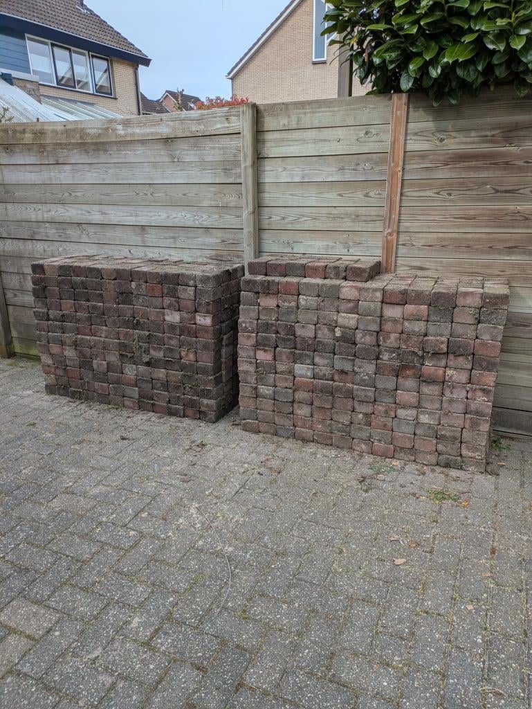 Gratis bestrating 10x10 cm 13m3, Ophalen, Gebruikt, Overige typen, 10 m² of meer