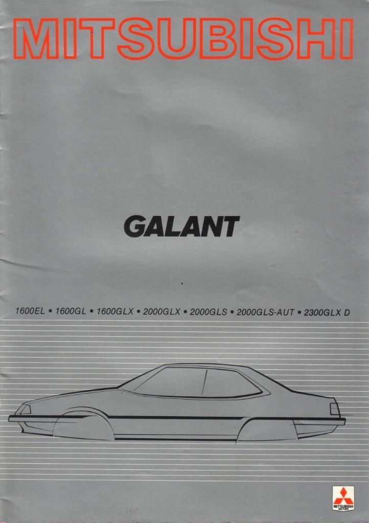 Folder Mitsubishi Galant September 1982, Boeken, Auto's | Folders en Tijdschriften, Gelezen, Mitsubishi, Ophalen of Verzenden