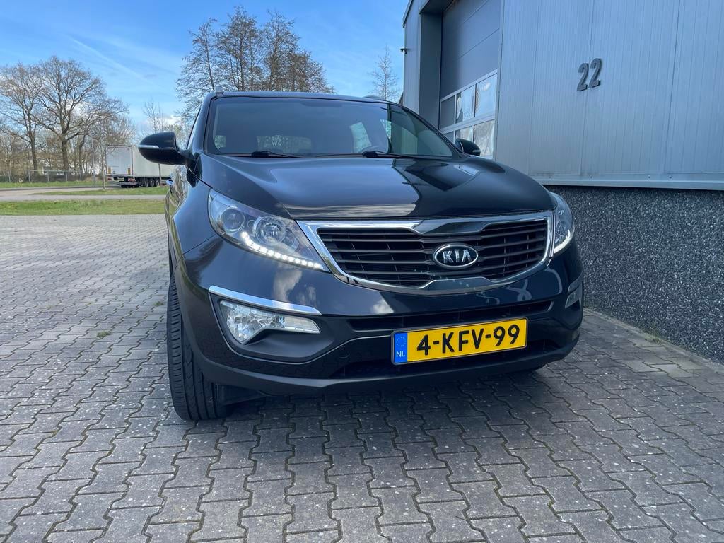 Kia Sportage 1.6 GDI 2WD 2013 Zwart 88000 km!!, Auto's, Voorwielaandrijving, 1280 kg, 4 cilinders, Zwart