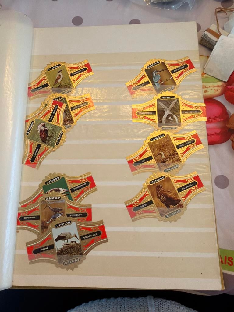 Vintage sigarenbandjes vogels - Rimbu & Hudson collectie, Ophalen of Verzenden, Gebruikt, Vogel, Overige typen
