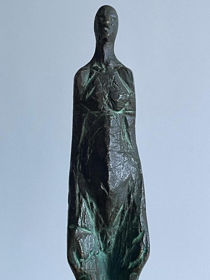 Vintage expressionistisch bronzen sculptuur brons beeld, Antiek en Kunst, Kunst | Beelden en Houtsnijwerken, Ophalen of Verzenden