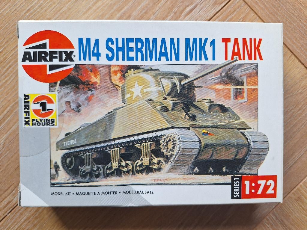 1:72 1/72 Airfix M4 Sherman MK1 Tank, Ophalen of Verzenden, Zo goed als nieuw, Airfix, Tank