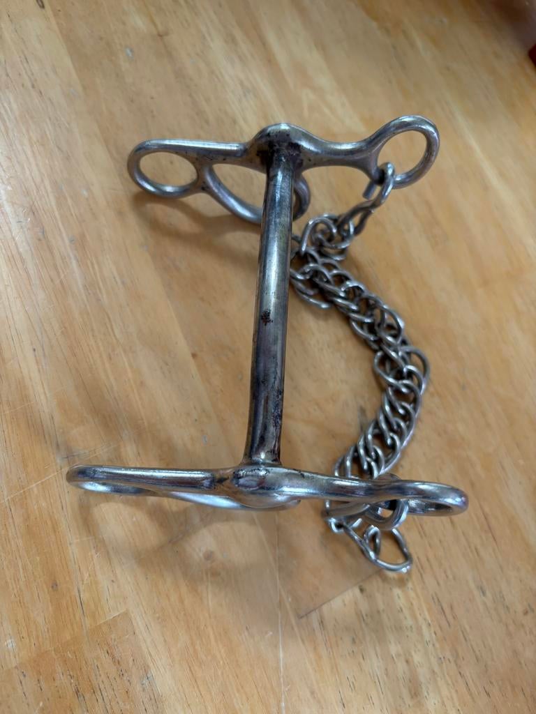 12 cm B stang of Utrechtse stang menbit bit voor mennen, Ophalen of Verzenden, Zo goed als nieuw, Dressuur