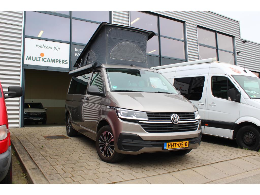 VW T6.1 California Coast 2021 DSG 65DKM zeer compleet, Caravans en Kamperen, Campers, Automaat, Volkswagen, Bedrijf, Overige merken