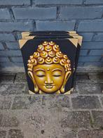 Boeddha op canvas - 40 x 30 cm, Ophalen of Verzenden, Nieuw