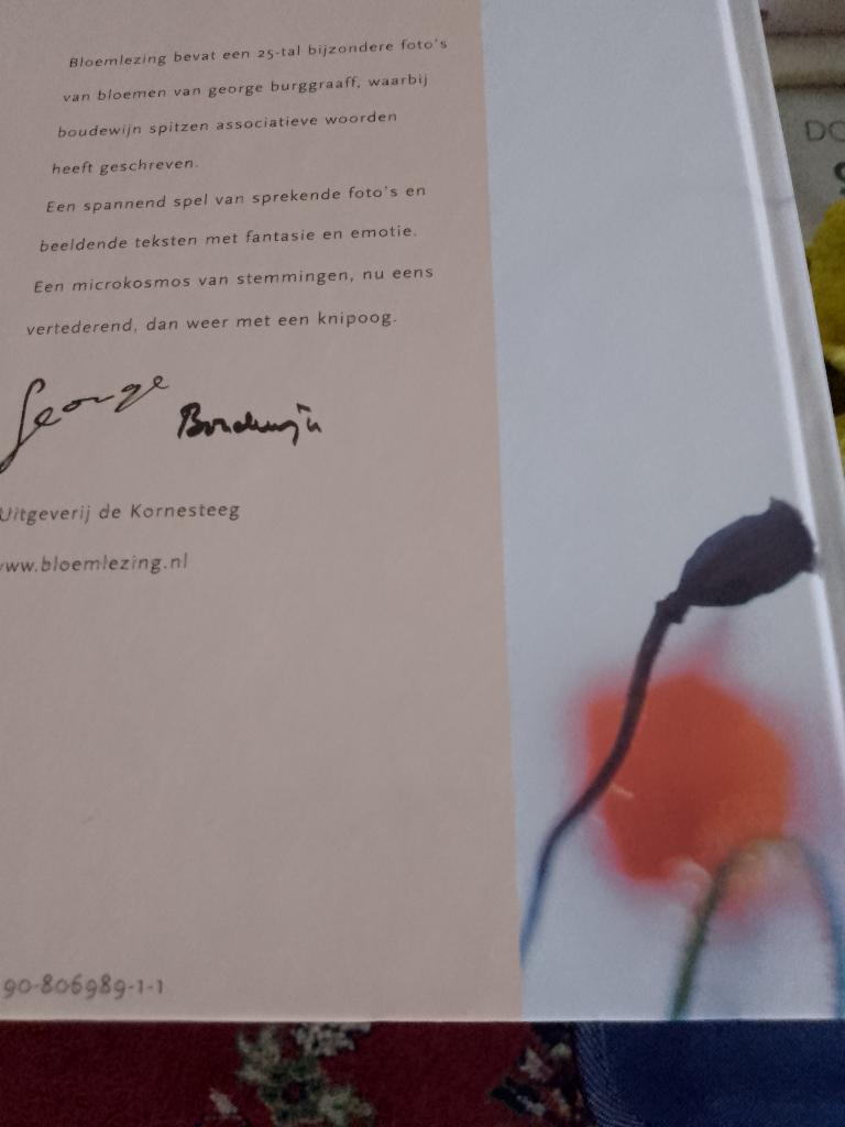 boek bloemlezing    b spitzen  burggraaff, Ophalen of Verzenden