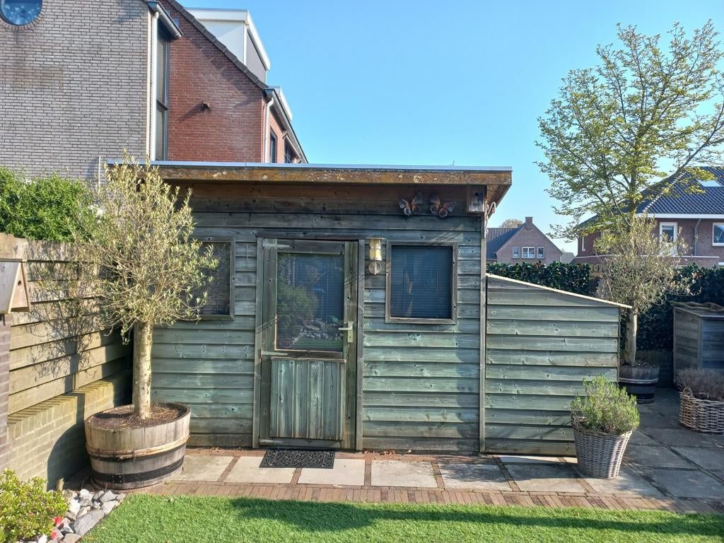 Gratis tuinhuis en motorhok (verrijdbaar), Tuin en Terras, Ophalen, Tuinhuis, 250 tot 500 cm, 2 ramen