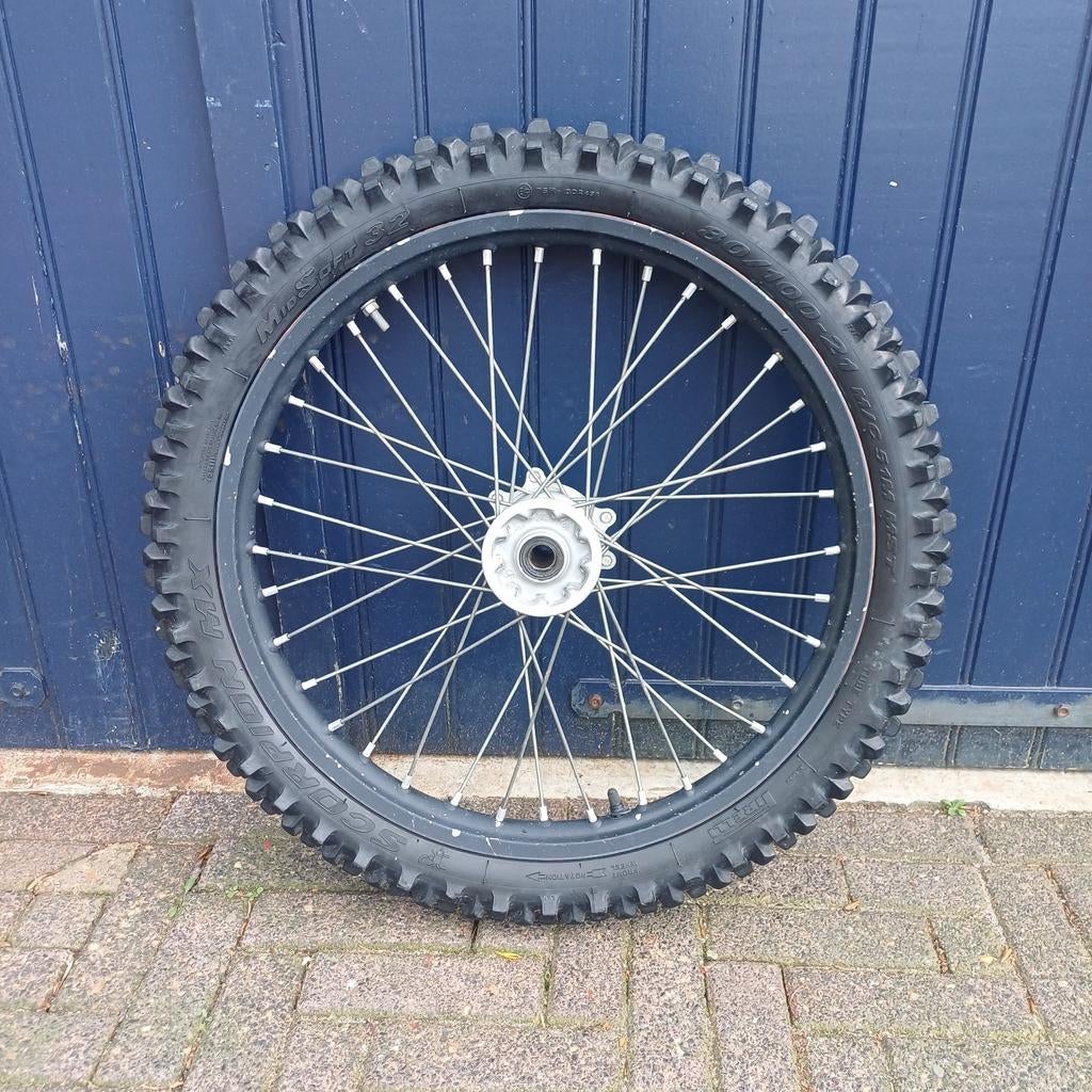 Honda crf / cr 250 450 125 voorwiel 21 inch, Motoren, Onderdelen | Honda, Ophalen of Verzenden