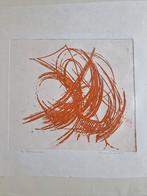 Ets Theo Beerendonk - Abstracte compositie (1981), Ophalen of Verzenden