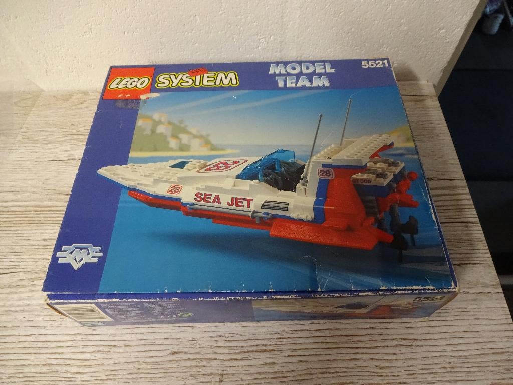Vintage Lego Model Team Sea Jet Speed Boat 5521 uit 1995!, Ophalen of Verzenden, Gebruikt