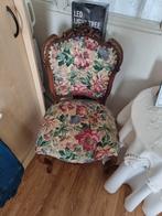 Kleine stoel met bloemenstof, Ophalen of Verzenden