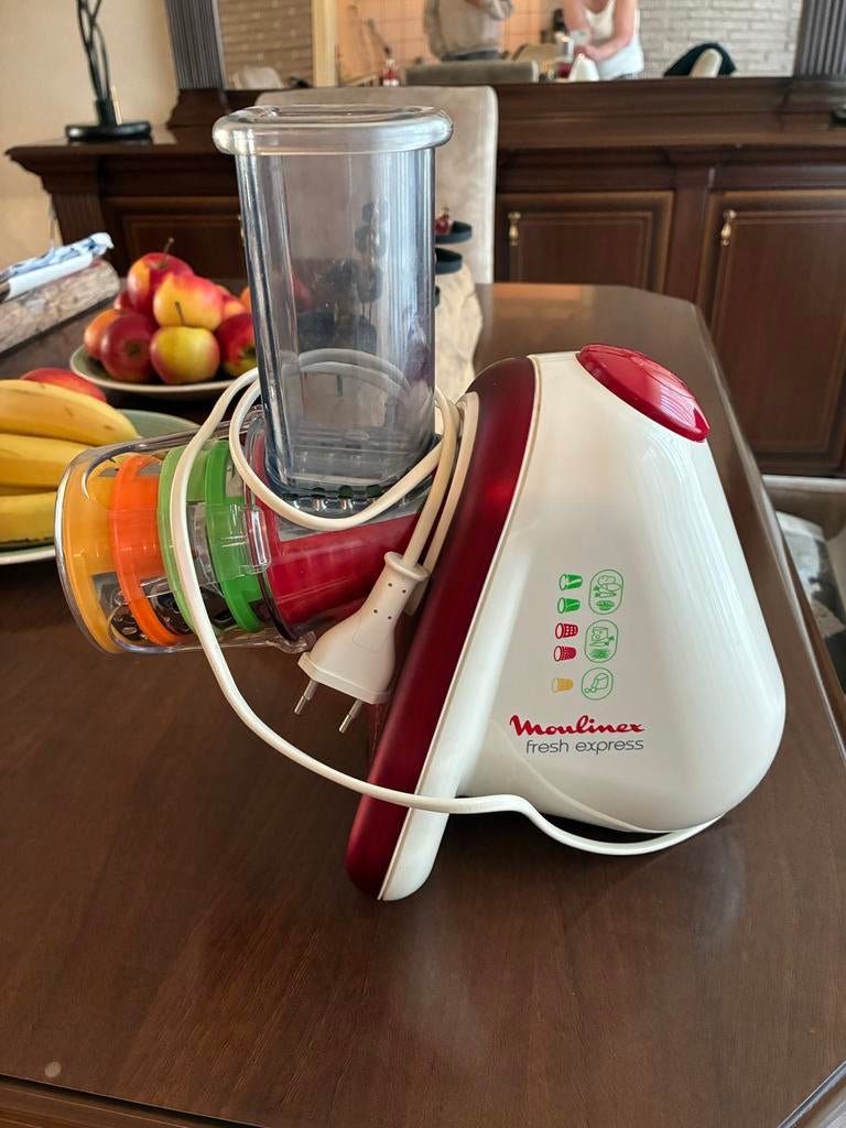 Moulinex Fresh Express snijmachine - Ruilen voor planten, Minder dan 1 liter, Ophalen of Verzenden, Gebruikt, 1 snelheid