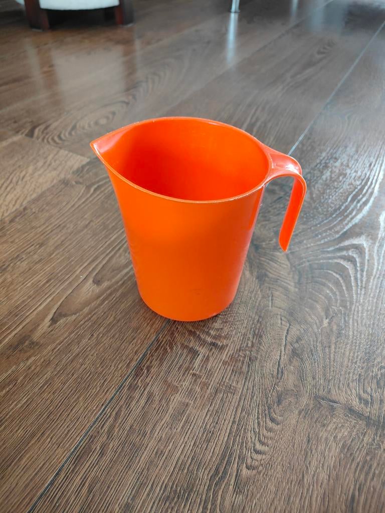 Vintage Oranje Schenkkan - Retro Keukenaccessoire, Huis en Inrichting, Kunststof, Ophalen of Verzenden, Oranje, Overige typen