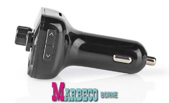 Auto Audiotransmitter, Bluetooth, USB, Handsfree, Zwaanhals, Nedis, Nieuw, Info@marbeco.nl, Ophalen of Verzenden