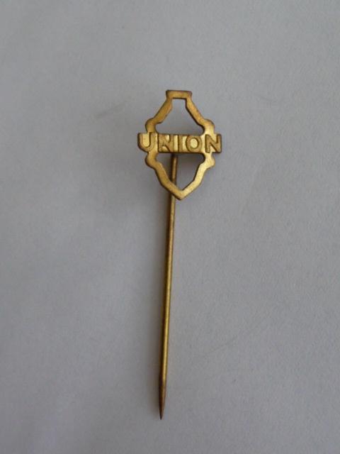 oud metalen speldje - UNION FIETSEN -, Verzamelen, Ophalen of Verzenden, Gebruikt, Merk, Speldje of Pin