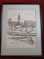 Monnickendam tekening M.E.Weber, Ophalen of Verzenden