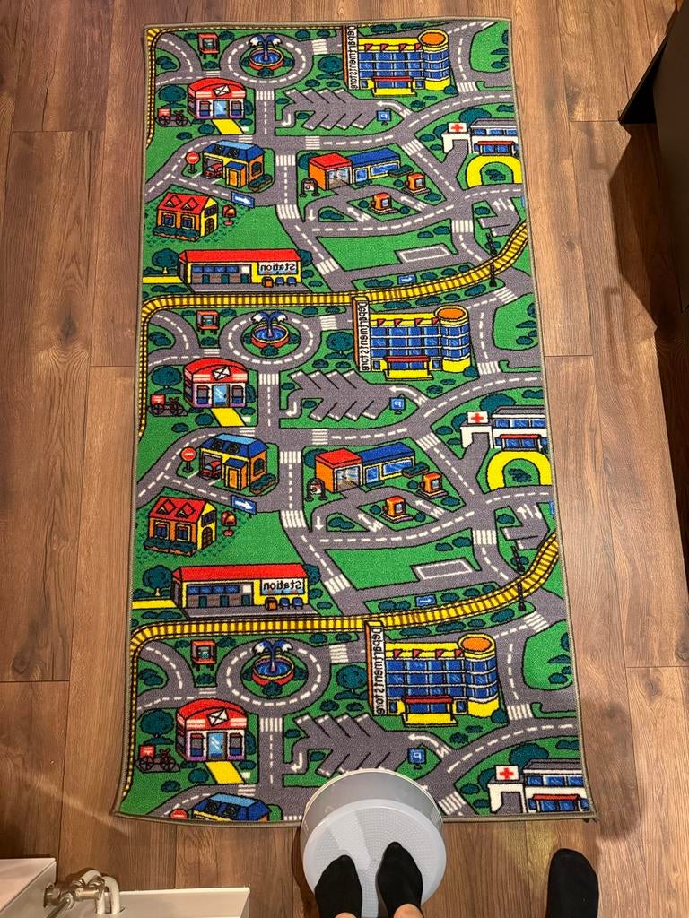 Auto speelkleed 100cm x 200cm, Ophalen, Zo goed als nieuw