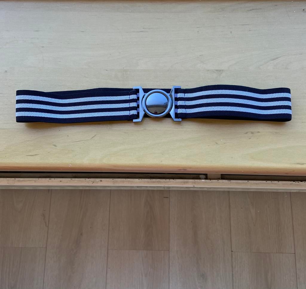 riem 2 kleurtjes met stretch, Kleding | Dames, Riemen en Ceinturen, 80 tot 90 cm, 3 tot 5 cm, Zwart, Tailleriem