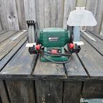 Parkside dubbele slijpmachine, Ophalen of Verzenden, Zo goed als nieuw, Minder dan 600 watt, Bandschuurmachine