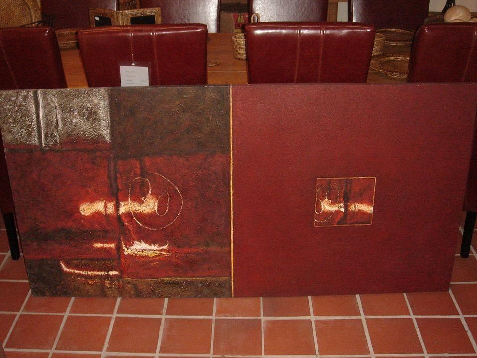 GROOT SCHILDERIJ "MODERN ART" 180 x 90 cm. -60% KORTING, Ophalen