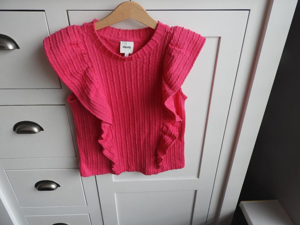 Meisjes mouwloos shirt. Maat 170, Kinderen en Baby's, Kinderkleding | Maat 170, Meisje, Ophalen of Verzenden, Zo goed als nieuw