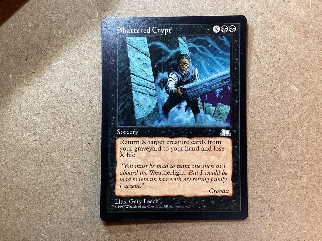 1x Shattered Crypt (Excellent), Hobby en Vrije tijd, Verzamelkaartspellen | Magic the Gathering, Ophalen of Verzenden, Zo goed als nieuw