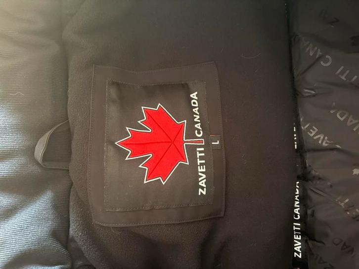 Zavetti Canada Winterjas met Bontkraag Maat L Zwart, Kleding | Dames, Jassen | Winter, Zo goed als nieuw, Maat 42/44 (L), Zwart