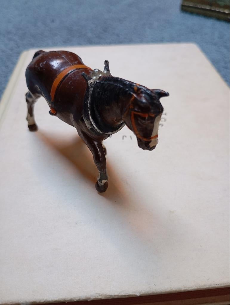 Vintage Paard Britains Ltd made in England metaal, Antiek en Kunst, Antiek | Speelgoed, Ophalen of Verzenden