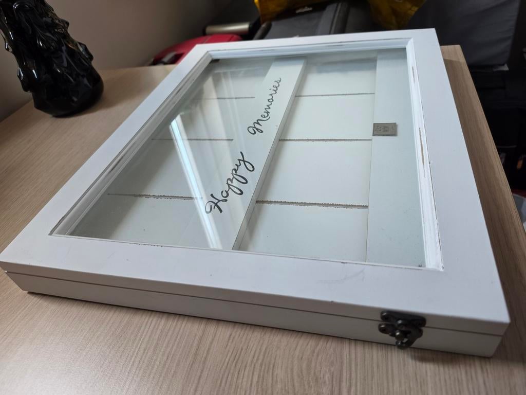 Riviera Maison happy memories grote fotolijst met glas, Huis en Inrichting, 50 tot 75 cm, Ophalen of Verzenden, Zo goed als nieuw
