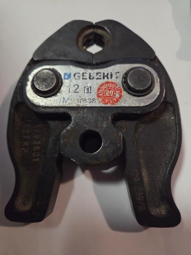 Geberit Mapress persbek 12, Ophalen of Verzenden, Gebruikt