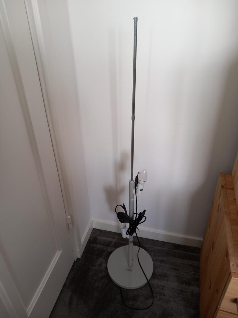 IKEA Storm Vloerlamp 16441 met snoer en dimmer (zonder kap), Gebruikt, Ophalen of Verzenden, 150 tot 200 cm, Modern, minimalistisch