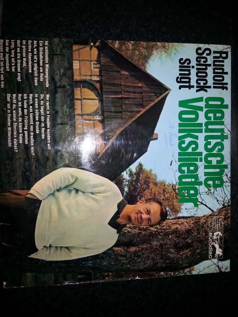 Rudolf Schock - Rudolf Schock Singt Deutsche Volkslieder, Ophalen of Verzenden, Zo goed als nieuw, 12 inch