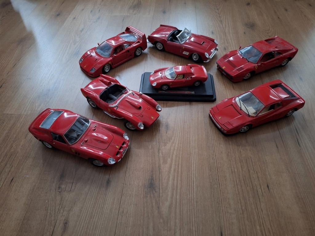 Ferrari modelauto's: Burago (1:18, 1:24) & Tonka (1:16), Ophalen of Verzenden, Bburago