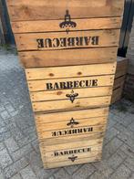 Houten kisten Barbecue 50x40 hoogte 30cm, Harder Hout, Maria louiselaan 21 Naarden, Ophalen of Verzenden, Zo goed als nieuw