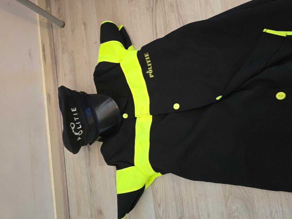Politie pak maat 140 carnaval, Kleding | Heren, Carnavalskleding en Feestkleding, Ophalen of Verzenden, Zo goed als nieuw, Overige maten
