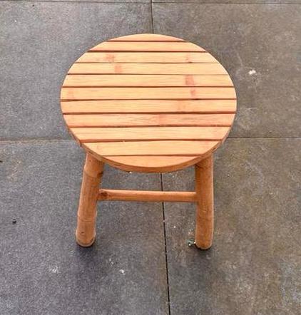 Boho Ibiza Bamboe Kruk / Plantentafeltje, Huis en Inrichting, Ophalen of Verzenden, Gebruikt, Overige materialen