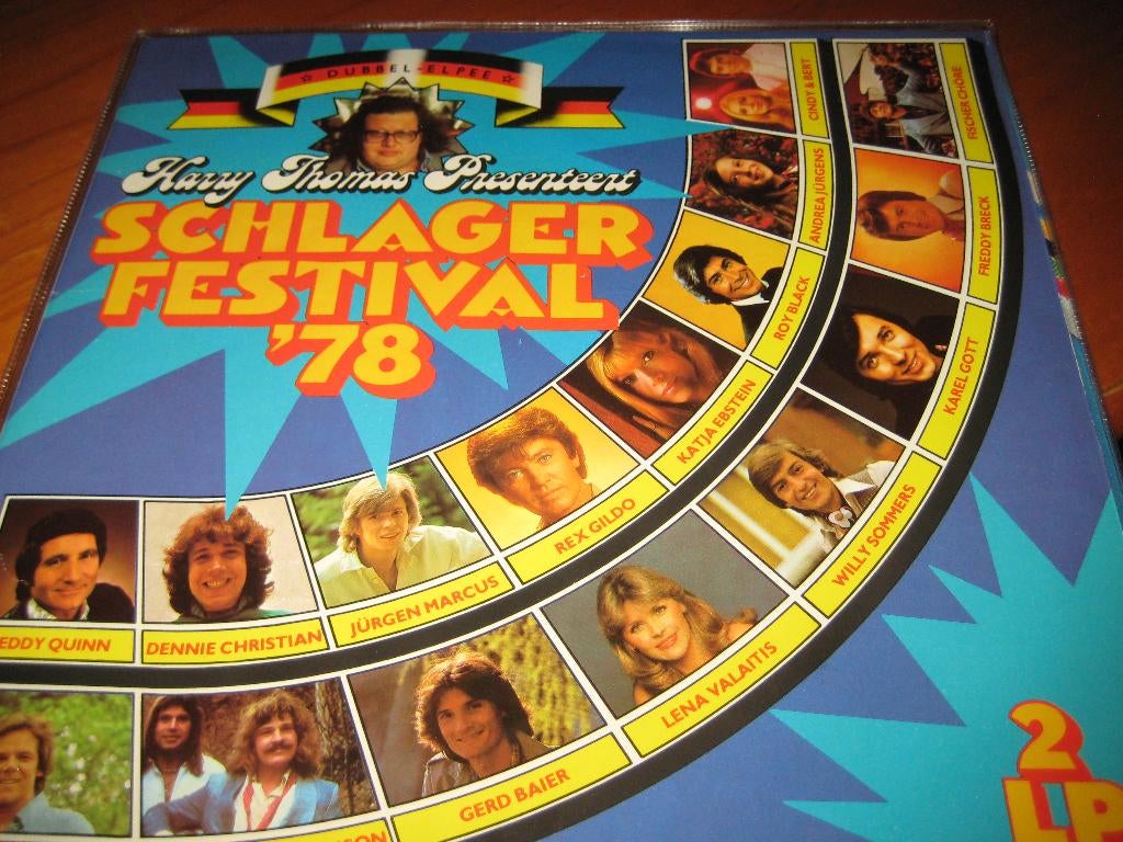 2 LPs, Schlager Festival ´78, Beschermende buitenhoes, Ophalen of Verzenden, Zo goed als nieuw, Overige formaten