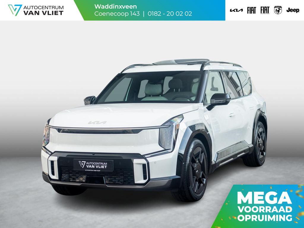 Kia EV9 GT-Line AWD 99.8 kWh | Levering uit voorraad | 7-Per, Auto's, Kia, Automaat, Adaptive Cruise Control, EV9, Wit