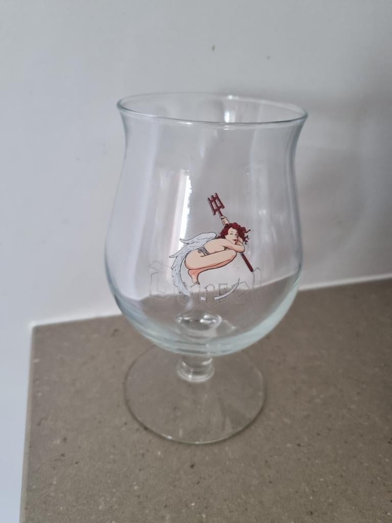 Duvel glas Hopduivel 2001, Verzamelen, Biermerken, Ophalen of Verzenden, Zo goed als nieuw, Glas of Glazen, Duvel