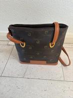 Vintage Pierre Cardin schoudertas / handtas monogram bruin, Ophalen of Verzenden, Zo goed als nieuw, Bruin, Handtas