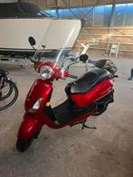 Sym Fiddle 2 scooter met hoog windscherm rood, Ophalen, Maximaal 45 km/u, Zo goed als nieuw, Benzine