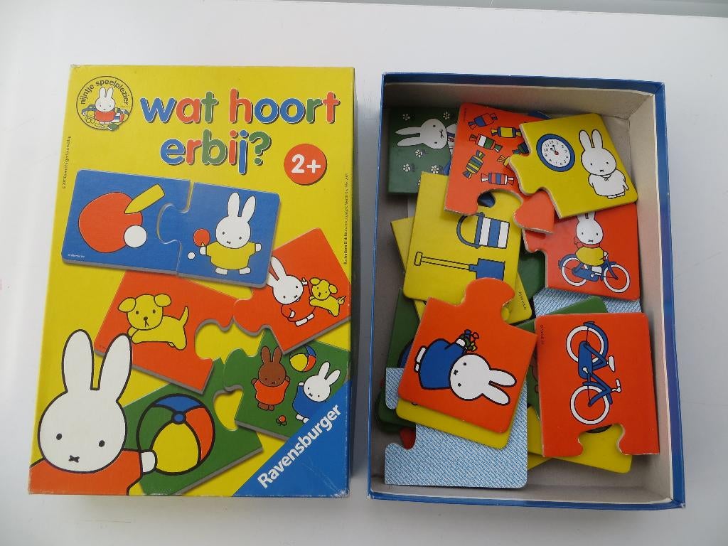 Nijntje Ravensburger Puzzel, Wat hoort erbij 2-5 Jaar, Ophalen of Verzenden, Zo goed als nieuw, Taal en Lezen