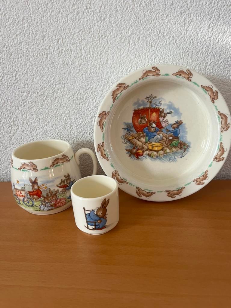 Kinder Set van Bunnykins, Antiek en Kunst, Antiek | Servies los, Ophalen of Verzenden