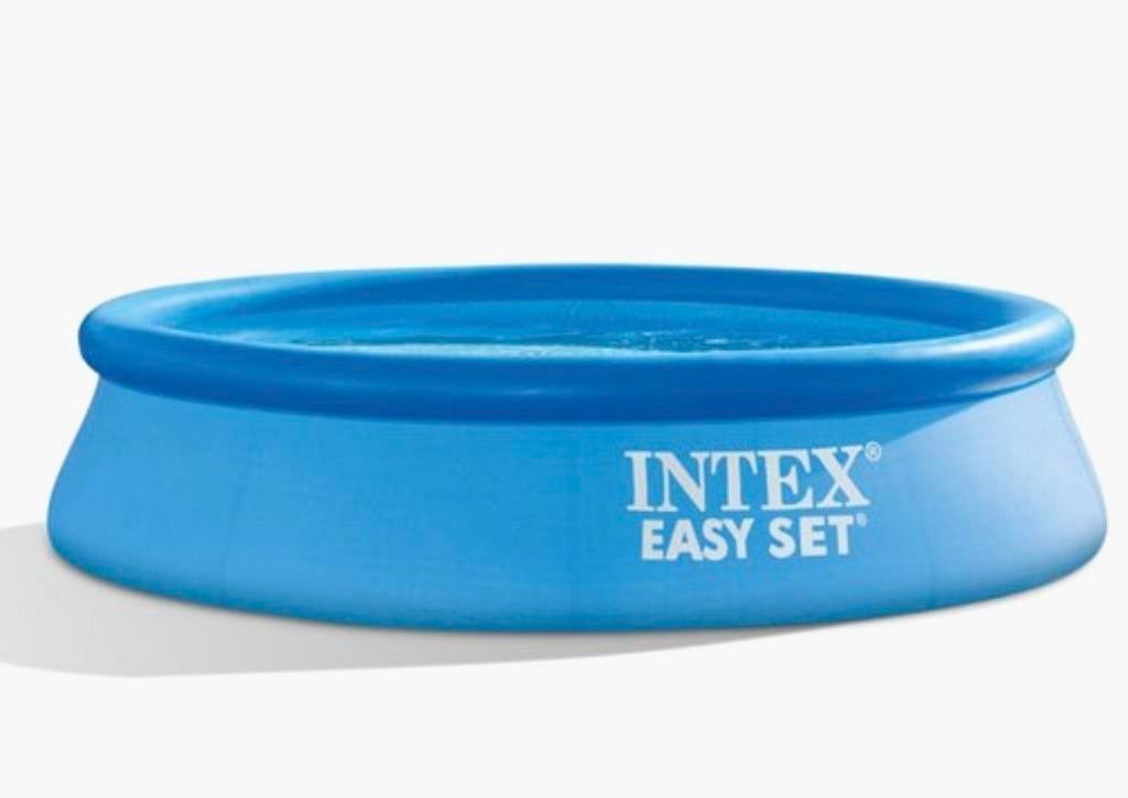 Intex zwembad met pomp en toebehoren, Ophalen, Opblaaszwembad, Rond, Zo goed als nieuw