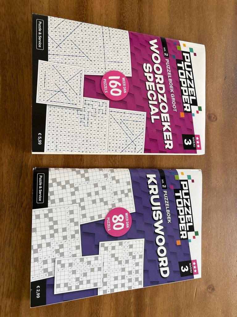 Puzzel Topper Woordzoeker & Kruiswoord Niveaus 3, Ophalen of Verzenden, Zo goed als nieuw, Puzzelboek