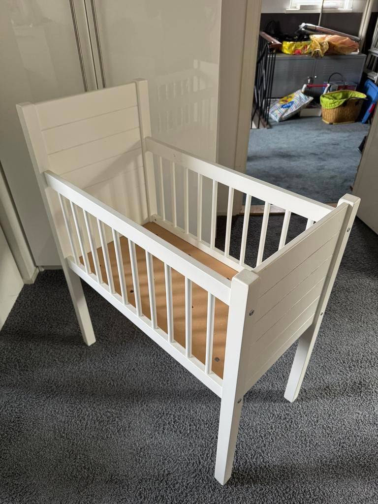 Witte wieg 40x80cm met Aerosleep matras, Ophalen, Zo goed als nieuw, Wieg