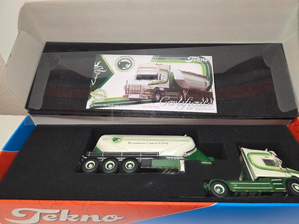 Tekno Scania 4 Torpedo Patrick v.d. Hoeven, Hobby en Vrije tijd, Modelauto's | 1:50, Ophalen of Verzenden, Zo goed als nieuw, Bus of Vrachtwagen